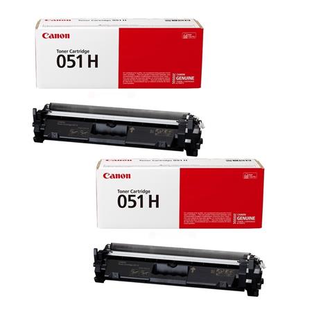 Canon 051H/2169C002 Black Original High Capacity Laser Toner Cartridge Twin Pack