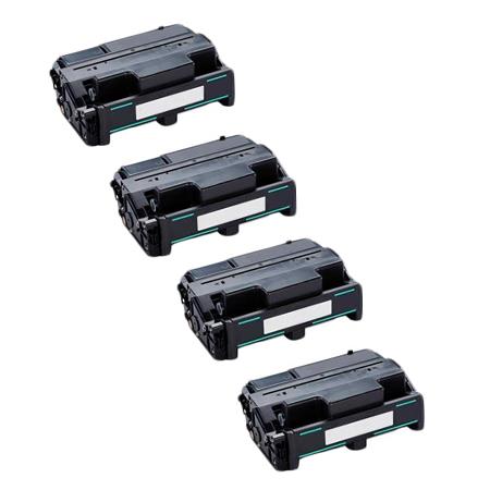 999inks Compatible Quad Pack Ricoh 407013 Black Laser Toner Cartridges