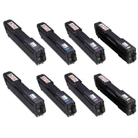 999inks Compatible Multipack Ricoh 406348/51 2 Full Sets Laser Toner Cartridges