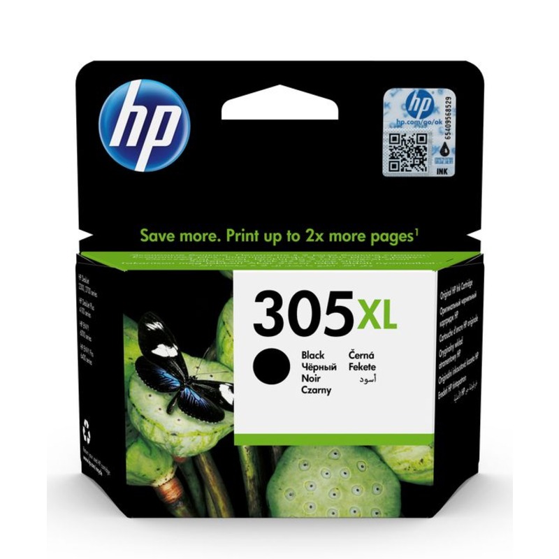 HP 305XL Black Original High Capacity Ink Cartridge (3YM62AE)