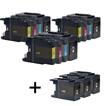 999inks Compatible Multipack Brother LC1280 3 Full Sets + 3 FREE Black Inkjet Printer Cartridges