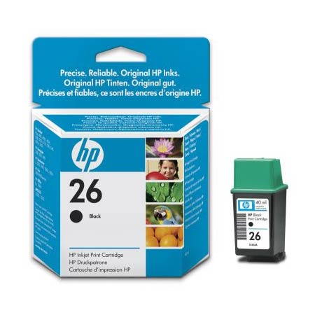 HP 26 Black Original Inkjet Print Cartridge (51626A)