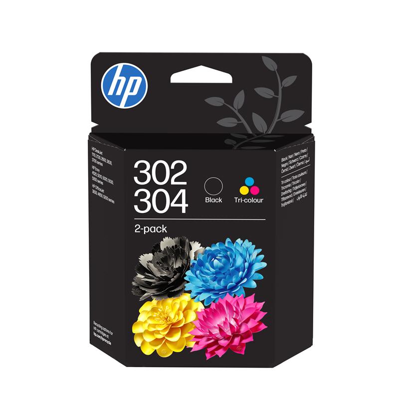 HP 302/304 (B82L1AE) Original Black and Colour Ink Cartridge Multipack