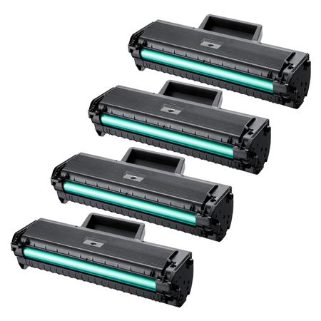 999inks Compatible Quad Pack Samsung MLT-D1042S Black Laser Toner Cartridges