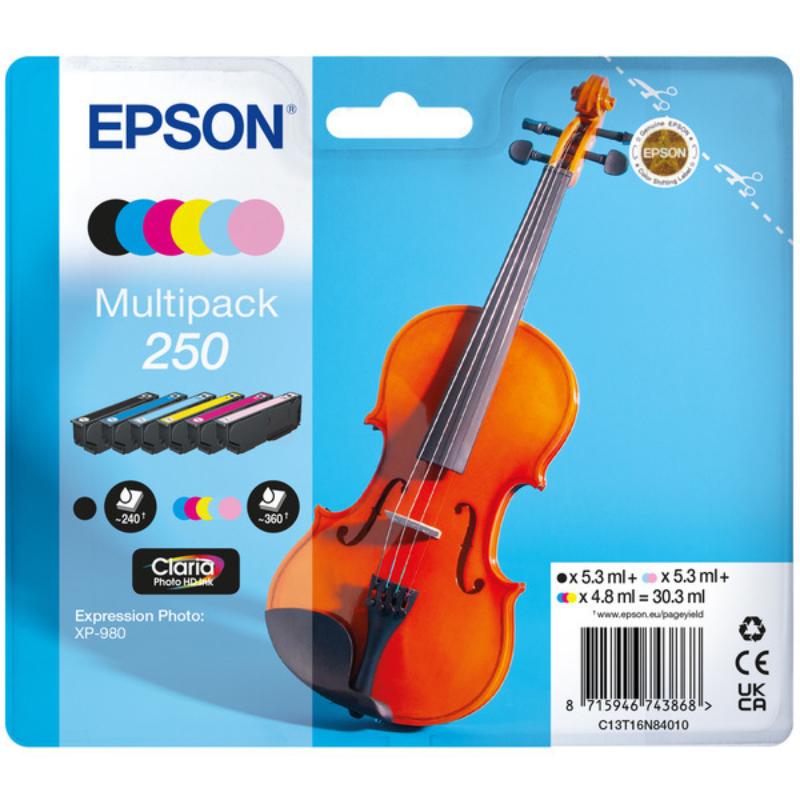Epson 250 (T16N84010) Original  Standard Capacity Ink Cartridge Multipack (Violin)