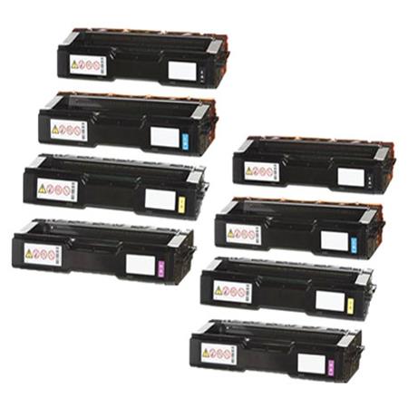 999inks Compatible Multipack Ricoh 408184/87 2 Full Sets High Capacity Laser Toner Cartridges