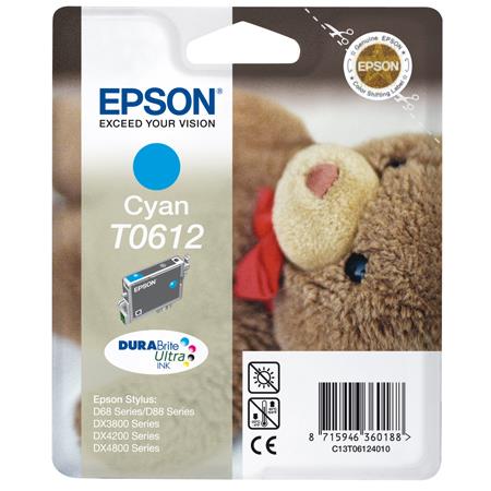 Epson T0612 Cyan Original Ink Cartridge (Teddybear) (T061240)