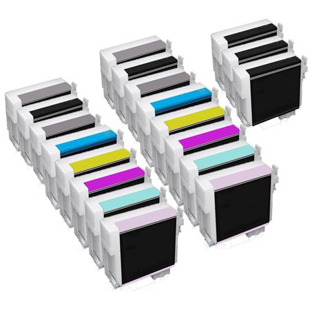 999inks Compatible Multipack Epson T7601 2 Full Sets + 1 FREE Black Inkjet Printer Cartridges