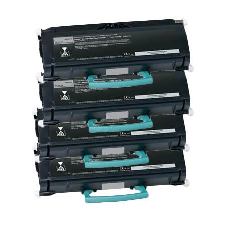 999inks Compatible Quad Pack Lexmark X463X11G Black Extra High Capacity Laser Toner Cartridges