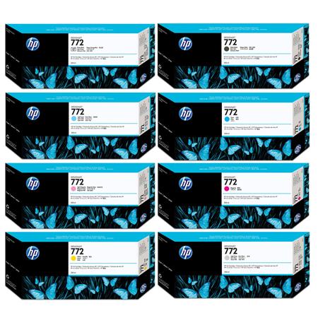 HP 772PBK-Y Full Set Original Inkjet Printer Cartridges