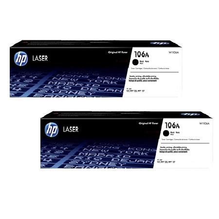 HP 106A Black Original Standard Capacity Toners Twin Pack