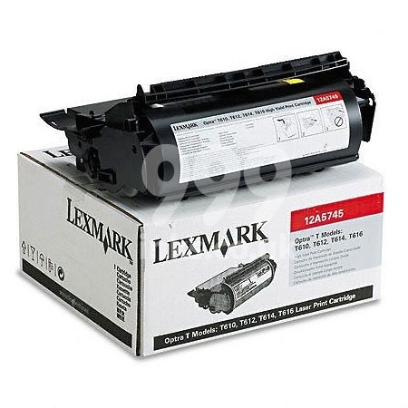 Lexmark 12A5745 Black Original High Capacity Toner Cartridge