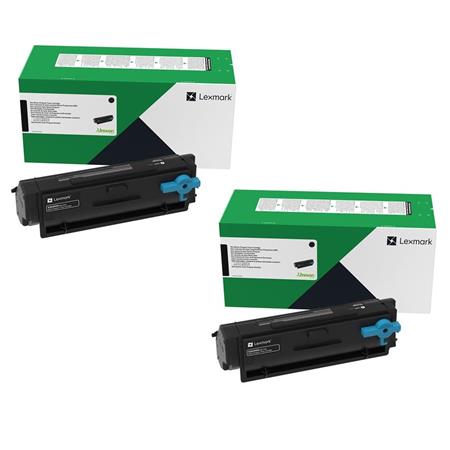 Lexmark B342H00 Black Original High Capacity Return Program Laser Toner Cartridge Twin Pack