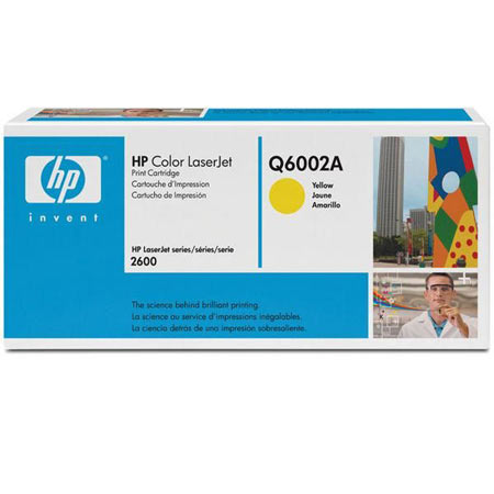 HP 124A Yellow Original Toner Cartridge with Smart Printing Technology (Q6002A)