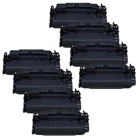 999inks Compatible Eight Pack Canon 041H Black High Capacity Laser Toner Cartridges