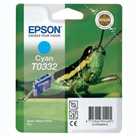 Epson T0332 Cyan Original Ink Cartridge (Grasshopper) (T033240)