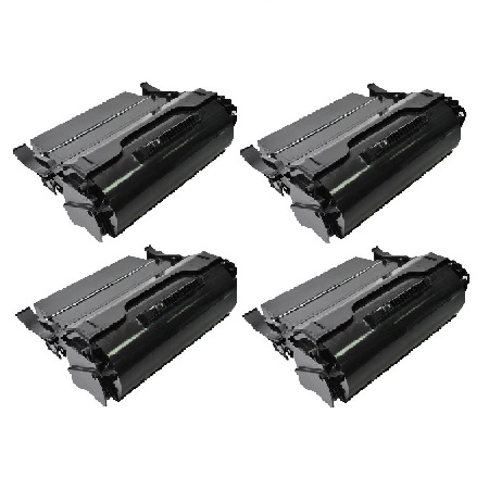 999inks Compatible Quad Pack Lexmark T650H11E Black High Capacity Laser Toner Cartridges