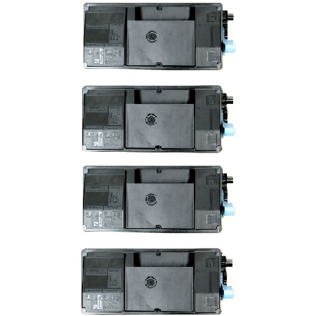 999inks Compatible Quad Pack Kyocera TK-3130 Black Laser Toner Cartridges