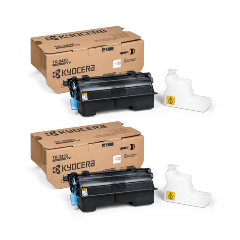 Kyocera TK-3430 Black Original Laser Toner Cartridge Twin Pack