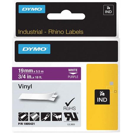 Dymo 1805421 Original Label Tape (19mmx5.5m) White On Purple