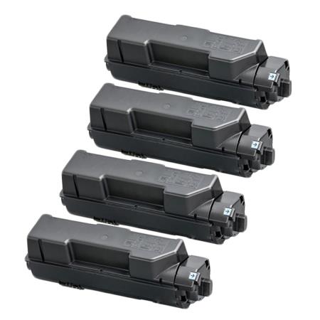 999inks Compatible Quad Pack Kyocera TK-1170 Black Laser Toner Cartridges
