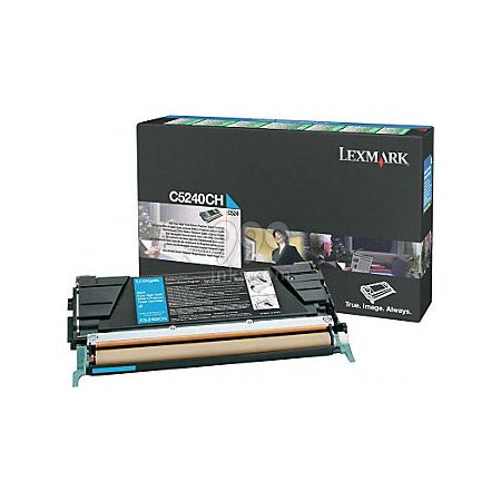 Lexmark C5240CH Cyan Original High Capacity Return Program Toner Cartridge