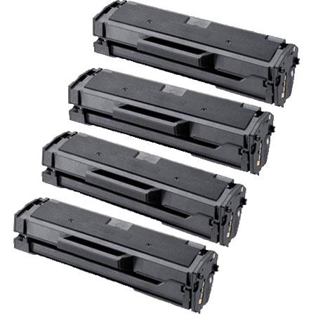 999inks Compatible Quad Pack HP 106A Black Standard Capacity Toner Cartridges