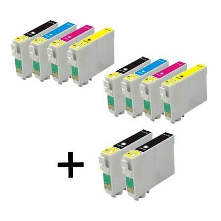 999inks Compatible Multipack Epson T1291/4 2 Full Sets + 2 FREE Black Inkjet Printer Cartridges