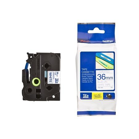 Brother TZe-263 Original P-Touch Label Tape (36mm x 8m) Blue On White
