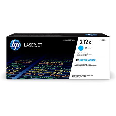 HP 212X (W2121X) Cyan Original High Capacity Toner Cartridge