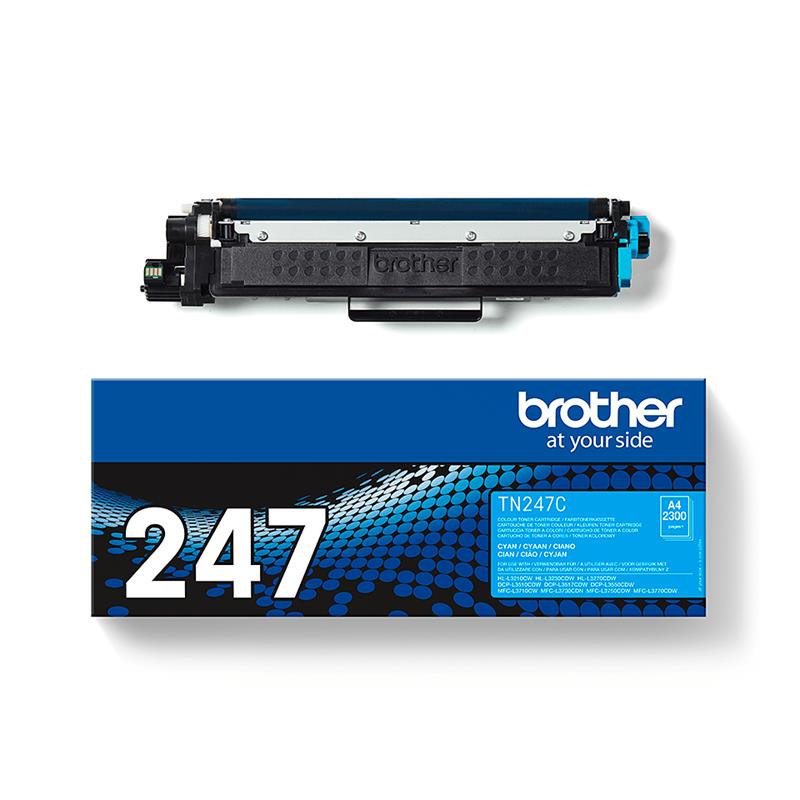 Brother TN247C Cyan Original High Capacity Toner Cartridge