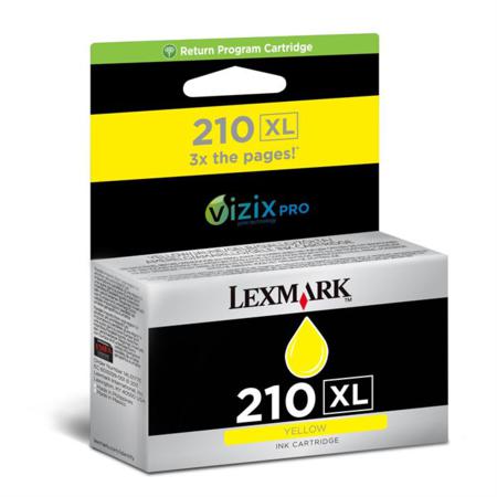 Lexmark No.210XL Yellow Original High Capacity Return Program Ink Cartridge