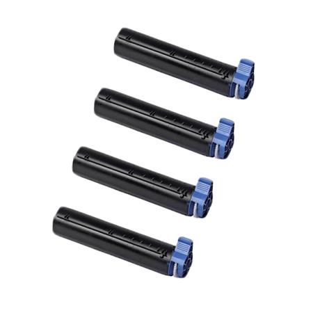 999inks Compatible Quad Pack OKI 45807106 Black High Capacity Laser Toner Cartridges
