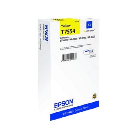 Epson T7554 (T755440) Yellow Original High Capacity Ink Cartridge