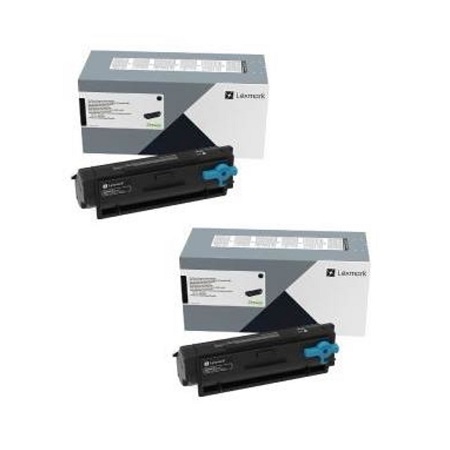 Lexmark 55B0HA0 Black Original High Capacity Toner Cartridges Twin Pack