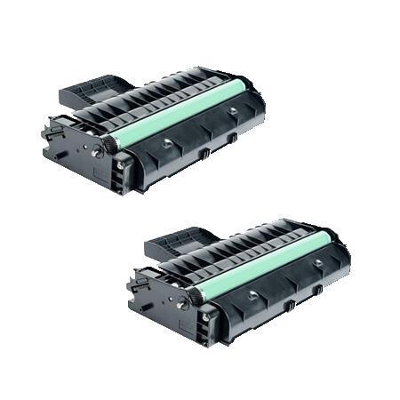 999inks Compatible Twin Pack Ricoh 407246 Black High Capacity Laser Toner Cartridges