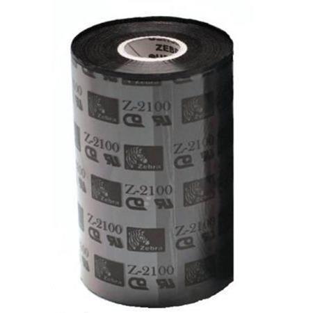 Zebra 02100BK15645 Original Wax Printer Ribbon 2100 (156mm x 450m)