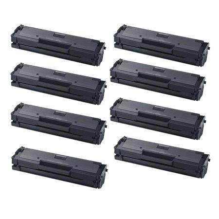 999inks Compatible Eight Pack Samsung MLT-D111S Black Laser Toner Cartridges