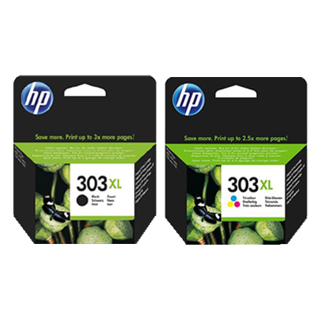 HP 303XL/3YN10AE Full Set Original High Capacity Inkjet Printer Cartridges