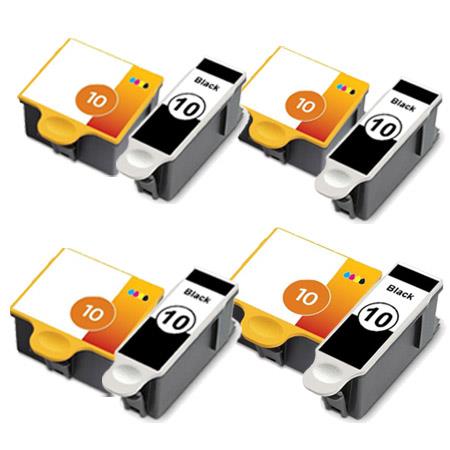 999inks Compatible Multipack Kodak No.10 4 Full Sets Inkjet Printer Cartridges