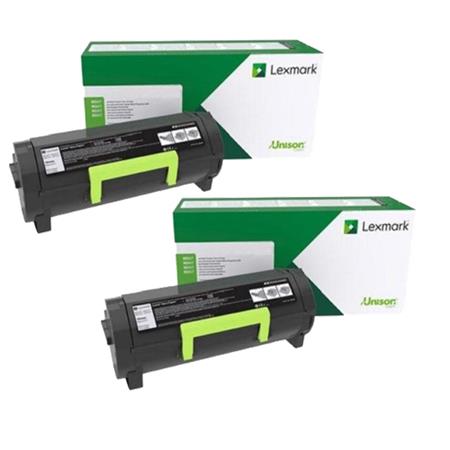 Lexmark 63B2000 Black Standard Capacity Original Laser Toner Cartridge Twin Pack