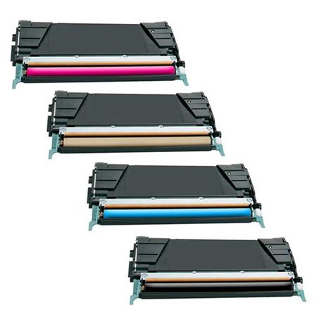 999inks Compatible Multipack Lexmark X746H2KG/X748H2C/YG 1 Full Set High Capacity Laser Toner Cartridges