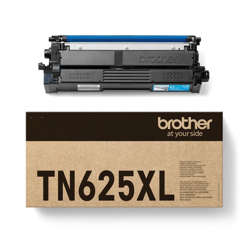 Brother TN625XLC Cyan Original High Capacity Toner Cartridge