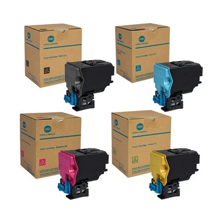 Konica Minolta TNP-50 Full Set Original Laser Toner Cartridges