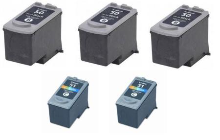 999inks Compatible Multipack Canon PG-50 and CL-51 2 Full Sets + 1 Extra Black Inkjet Printer Cartridges