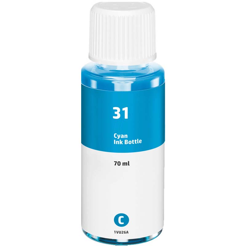 999inks Compatible Cyan HP 31 Inkjet Printer Bottle