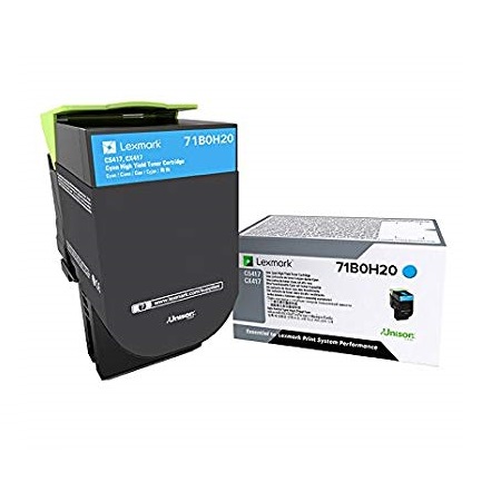 Lexmark 71B0H20 Cyan Original High Capacity Toner Cartridge