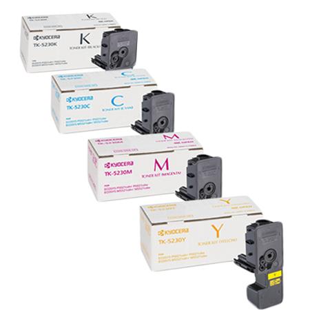 Kyocera TK-5230 Full Set Original High Capacity Laser Toner Cartridges