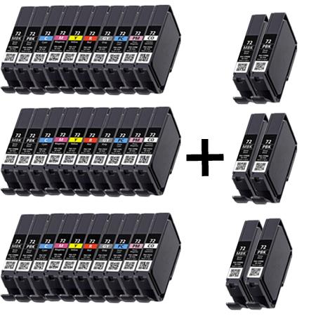 999inks Compatible Multipack Canon PGI-72 3 Full Sets + 3 FREE Black Inkjet Printer Cartridges