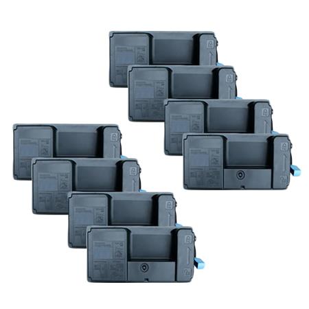 999inks Compatible Eight Pack Kyocera TK-3160 Black Standard Capacity Laser Toner Cartridges